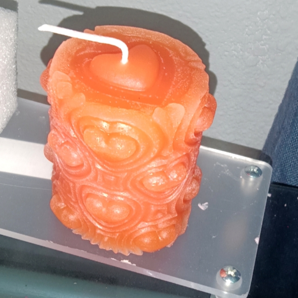Handmade Heart candle